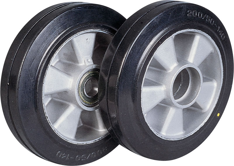 Roue ALUMINIUM CAOUTCHOUC-1