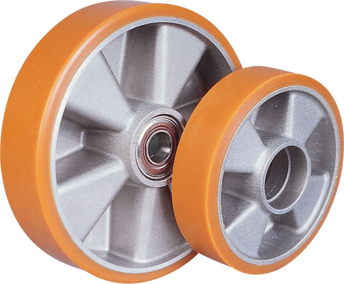 Roue ALUMINIUM POLYURÉTHANE Coulé-1