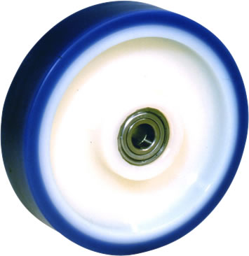 Roue POLYAMIDE et POLYURÉTHANE Souple Coulé-1