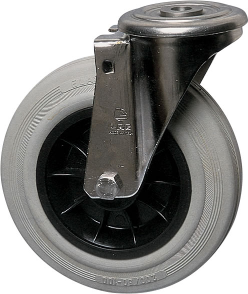 Roulette INOX NYLON CAOUTCHOUC Non Tachant-4