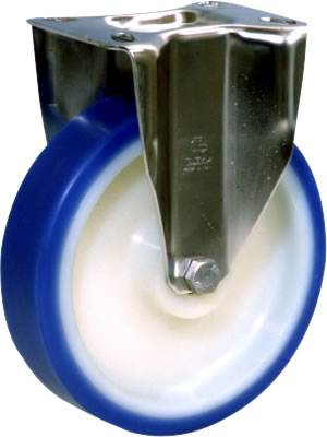 Roulette INOX LOURD POLYAMIDE et POLYURÉTHANE Coulé Souple -2