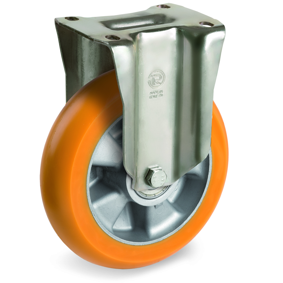 Roulette LOURDE ALUMINIUM POLYURÉTHANE Bombé -3