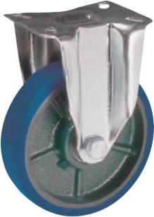 Roulette LOURDE FONTE POLYURÉTHANE Souple -2
