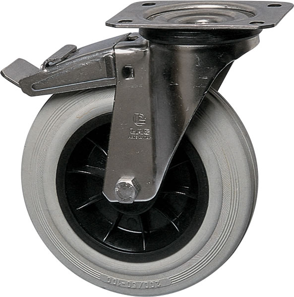 Roulette INOX NYLON CAOUTCHOUC Non Tachant-2