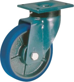 Roulette LOURDE FONTE POLYURÉTHANE Souple -3