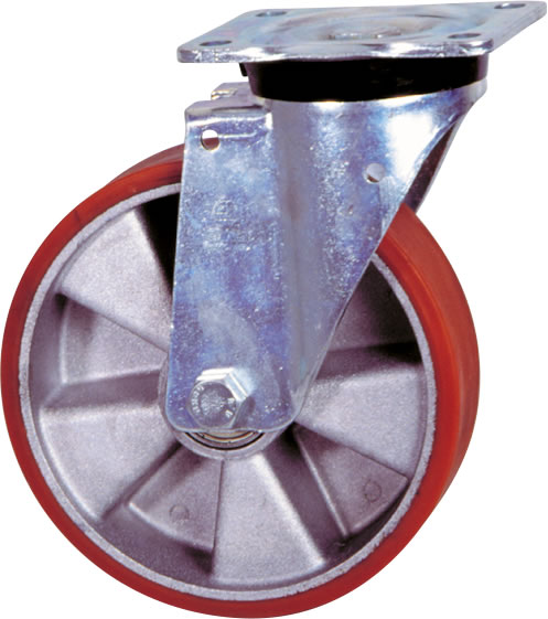 Roulette LOURDE ALUMINIUM POLYURÉTHANE -1