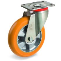 Roulette LOURDE ALUMINIUM POLYURÉTHANE Bombé -1